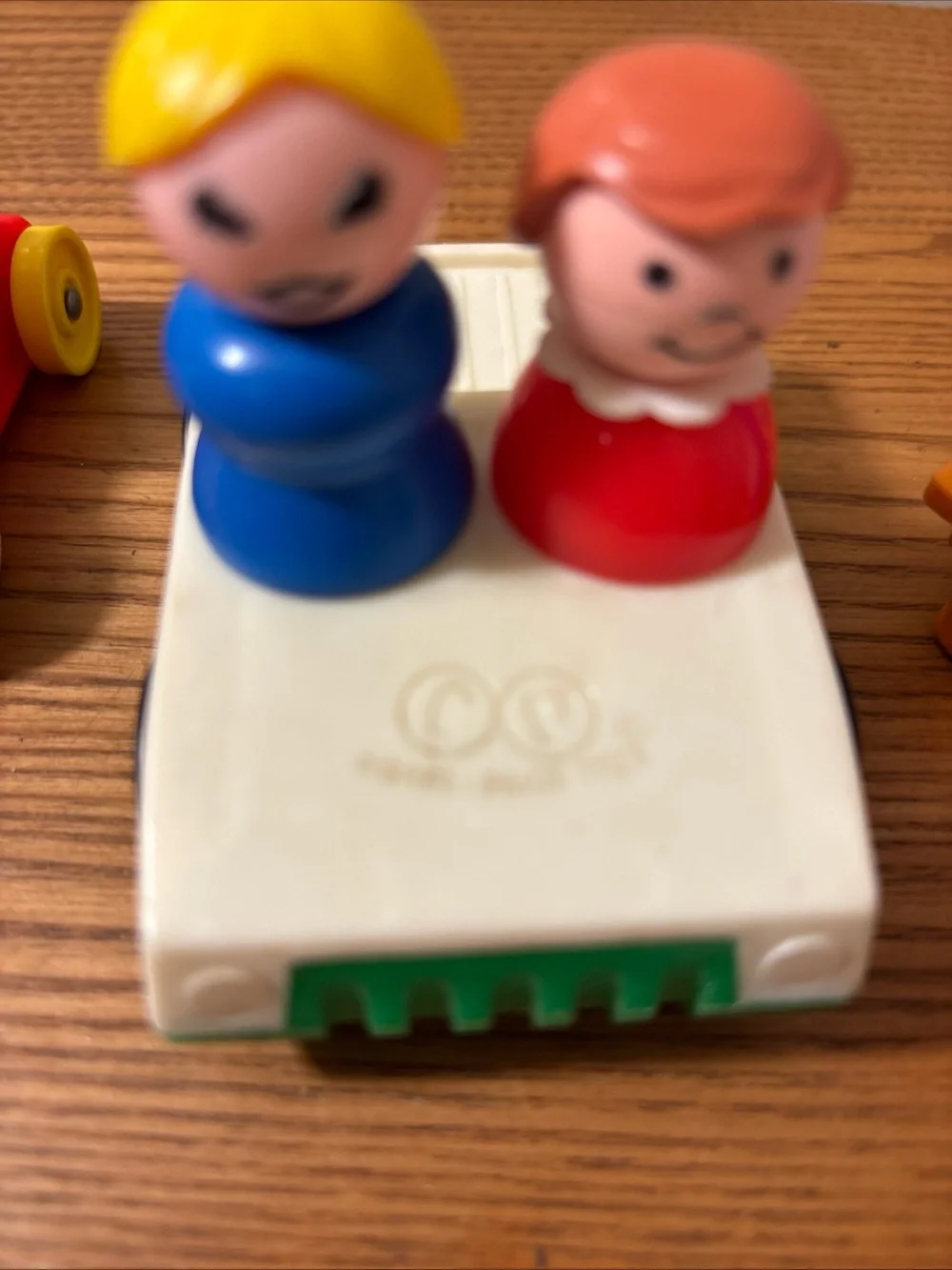 Fisher-Price Little People White and Blue Ride-On Car Toy